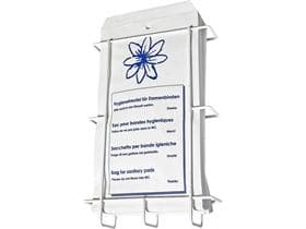Sachet hygiénique perforé non noué 16 x 28 cm, papier kraft blanc 40 gm²