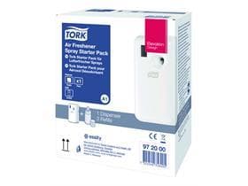 Dispenser di fragranze Tork Starter Pack con 3 cartucce di fragranze diverse