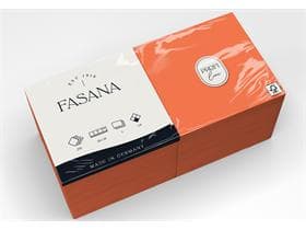 Servietten Fasana 3-lagig, 24 x 24 cm 1/4 Falz, orange (363)