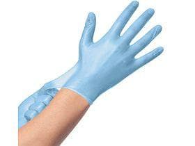 VINNIES BLUE, Guanti in vinile, taglia S blu, senza lattice e polvere, non sterili