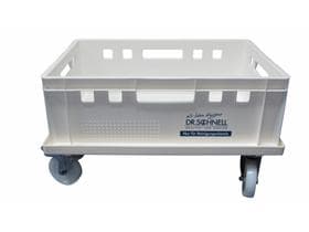 Carrello porta taniche 2 parti, carrello+vasca 60 x 40 x 35 cm