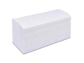 Asciugamani piegati a V, 100% cellulosa, 2 veli, bianco brillante, 24 x 21 cm