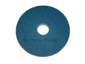 Superpad 3M Scotch-Brite, ø10'' = 255 mm bleu, en polyester, pour un nettoyage efficace
