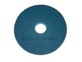 Superpad 3M Scotch-Brite, ø17'' = 432 mm bleu, en polyester, pour un nettoyage efficace