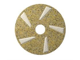 Tampon diamanté FloorZilla, 11" 280 mm, tampon de nettoyage jaune avec revêtement diamanté