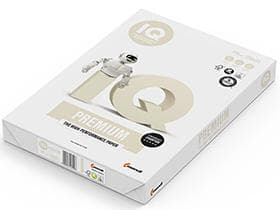 Carta per fotocopie IQ Premium, A3, 120 gm2, bianco brillante, molto liscia, carta di qualità superiore,