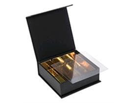 LuxBox n° 2, noir 95x95/30mm, noir