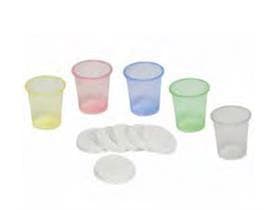 Medikamenten Becher, grün mit Skala, 30 ml, aus Polypropylen (PP)