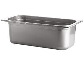 Contenitore per gelato in plastica (PS) grigio, 4,8 litri, 36/32,5 x 16,5/14 x 12,5 cm