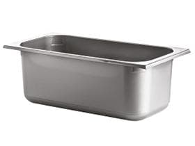 Contenitore per gelato in plastica (PS) grigio, 4,2 litri, 33 x 16,5 x 11 cm