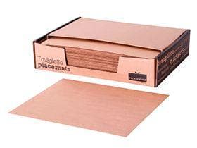 Tovaglietta americana 1 velo, 33 x 40 cm, bordo dritto bronzo, carta kraft 80 g/m2