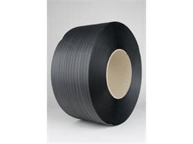 Cerclage en PP 2 100 m, noir 12 x 0,63 mm, diamètre intérieur du noyau 280 mm
