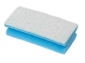 Éponges de nettoyage 3M Scotch-Brite, conformes HACCP, bleu/blanc, 70 x 130 mm