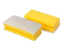 Éponges de nettoyage 3M Scotch-Brite jaunes conformes HACCP, jaune/blanc, 70 x 130 mm