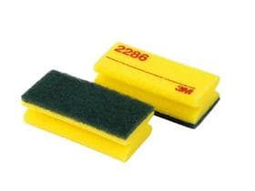 Scotch-Brite, jaune/vert, 70 mm x 150 mm pour éliminer les saletés tenaces
