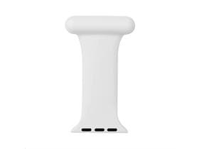 Spilla per Apple Watch, bianca, in silicone, piccola (38/40 mm)