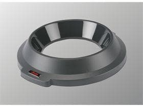 Titan - Coperchio a imbuto da 120 litri, grigio scuro, 57x61x11 cm