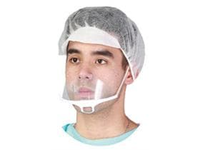 Masque anti-crachats en plastique transparent, antibuée, 13,6 x 6,5 cm