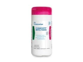 Cleanisept Wipes Forte senza alcol, dispenser da 100 salviette.