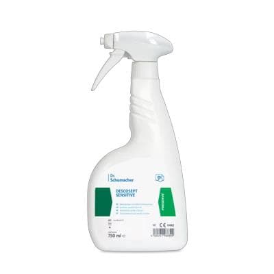 Descosept Sensitive, désinfection de surface alcoolique, flacon pulvérisateur de 750 ml