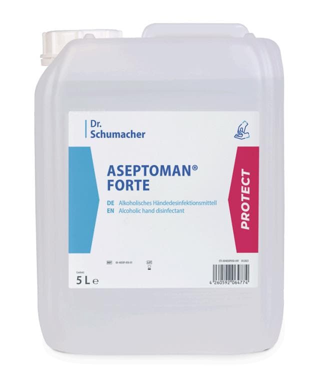 Désinfectant pour les mains à base d'alcool Aseptoman Forte 5 litres