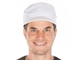Casquette en coton, "Army Caps", blanche, réglable individuellement,