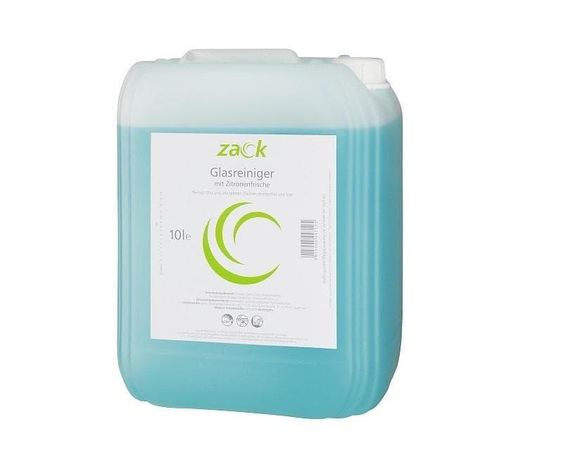 Detergente per vetri ZACK, tanica da 10 l, profumo di agrumi, pulisce senza aloni