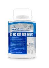 Distributore di salviette monouso in tessuto non tessuto, sistema base riempito con salviette in tessuto non tessuto Desotex