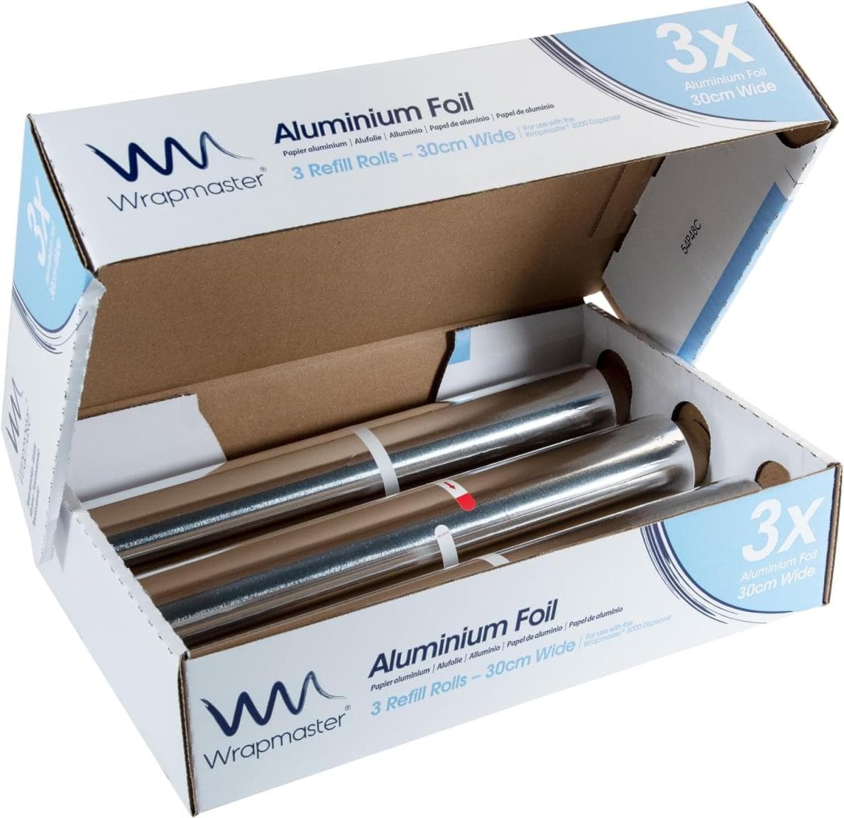 Feuille d'aluminium, 30 cm x 200 m, 10 my pour Wrapmaster 3000