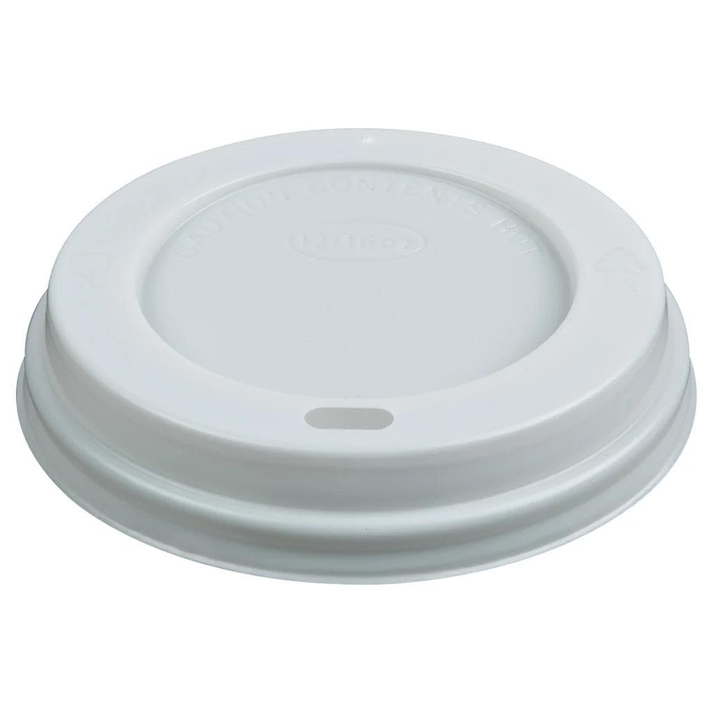 Couvercle en plastique blanc avec ouverture pour boire, pour art. 04CVCUP8.1