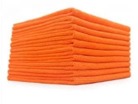 Panno in microfibra DuoPad 40 x 40 cm, arancione, abrasivo da un lato e assorbente dall'altro