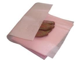 Rouleau de viande rose 25 x 35 cm environ 55 gm2, paraffiné des deux côtés,