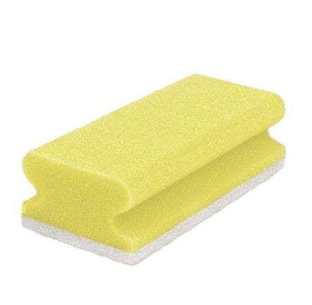 Spugne imbottite in schiuma PU 9,5 x 7,0 x 4,5 cm, giallo/bianco, con