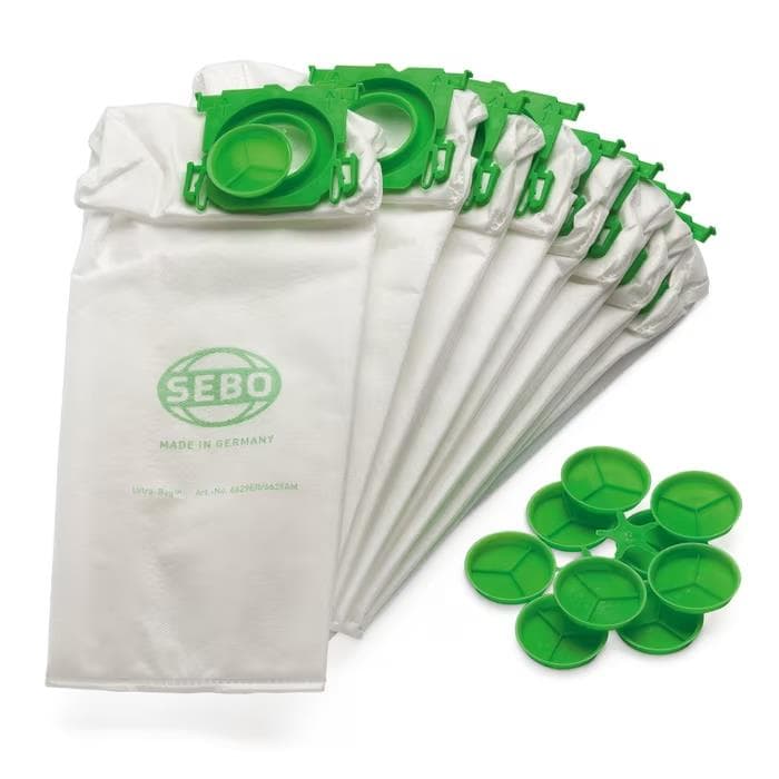 Sacchetto filtro antipolvere in carta per Sebo 470C, doppio strato, con attacco in cartone e