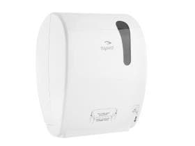 Distributeur d'essuie-mains en rouleau Tapira, blanc, H : 405 x L : 320 x P : 224 mm, Autocut