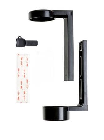 Support de bienvenue pour distributeur de supports noir, plastique