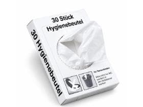 PE- Hygienebeutel, weiss, Beutelmasse: 8 x 6 x 25.5 cm