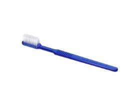 Spazzolino monouso senza dentifricio, lunghezza: circa 15 cm, polistirolo, blu,