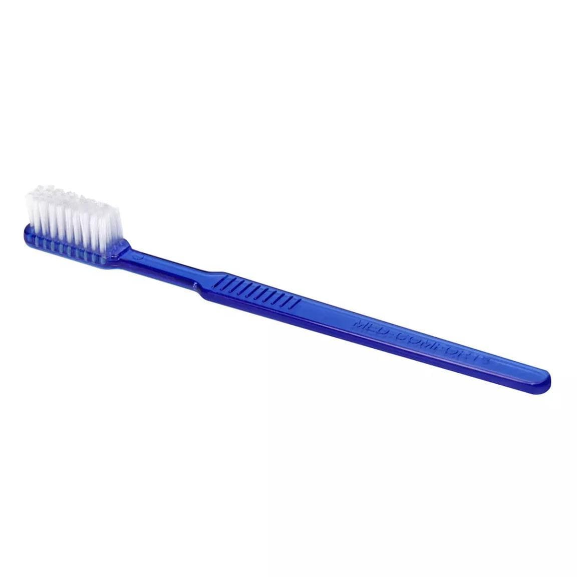 Spazzolino monouso senza dentifricio, lunghezza: circa 15 cm, polistirolo, blu,