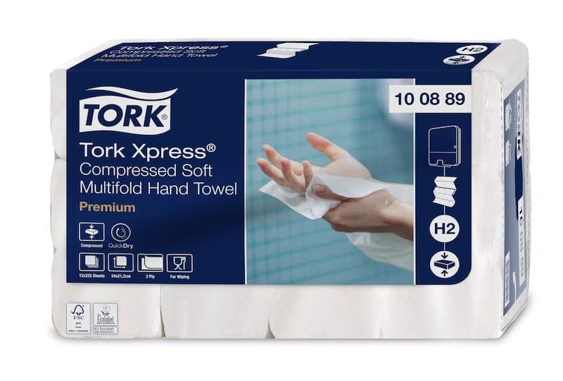 Asciugamani piegati Tork Xpress® asciugamani morbidi e compressi multipiega,