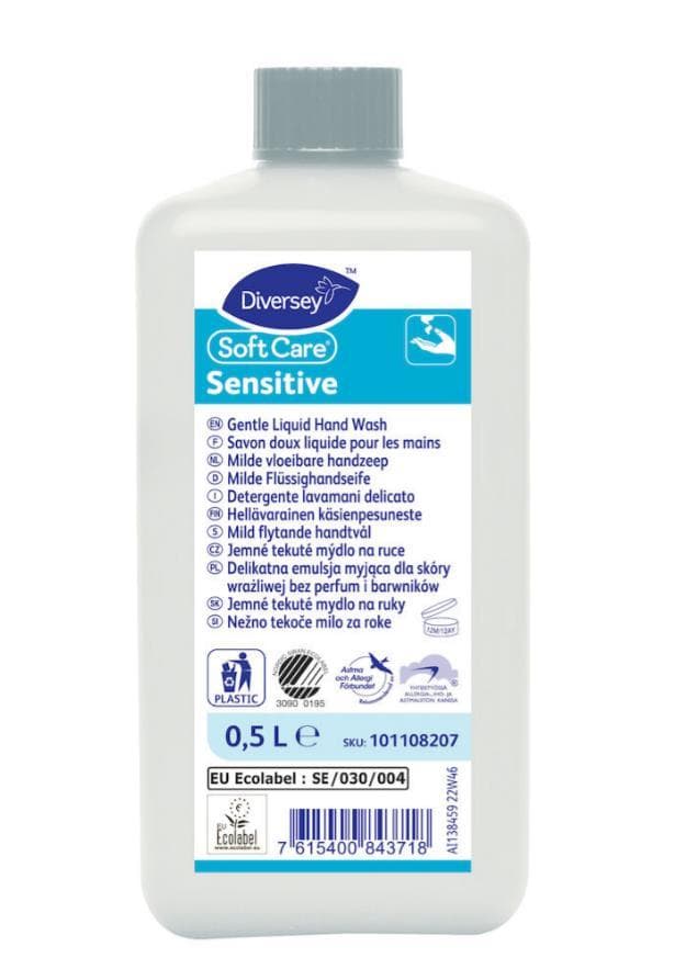 Lotions de savon Soft CareSensitive, savon doux sans colorants ni parfum