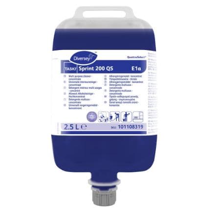 Nettoyant tout usage concentré Taski Sprint 200 QS E1a 2 x 2,5 L, à base d'alcool