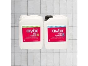 Detergente speciale Arvox Pro Limescale+Detergente sanitario bicomponente (2 x 5 litri)