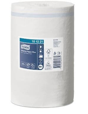 Rouleaux de chiffons de nettoyage Tork Mini 2 plis, blancs 22 x 75 m, perforés 214 x 40 cm