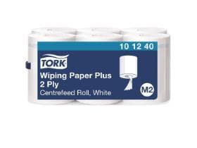 Putztuchrollen Tork Advanced 420, Tissue hochweiss, 2-lagig, 450 Blatt, 21x35 cm,