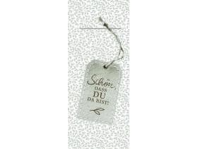 Tovagliolo monouso Airlaid, 40 x 33 cm, piega 1/8, "etichetta tessuto" beige-bianco.