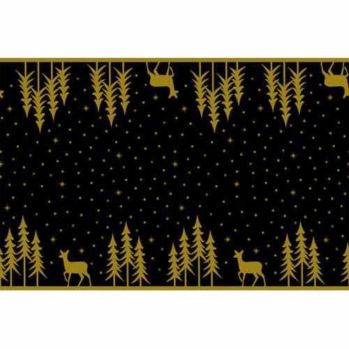 Chemin de table Airlaid, 40 cm x 24 m, "Liane" noir
