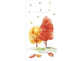 Tovagliolo monouso Airlaid, 40 x 40 cm, piega 1/8, "Foresta autunnale"