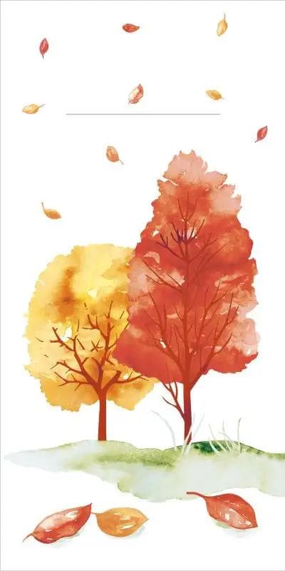 Tovagliolo monouso Airlaid, 40 x 40 cm, piega 1/8, "Foresta autunnale"