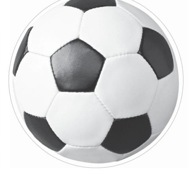 Sous-verre en feutre, 107 x 107 mm "Football"